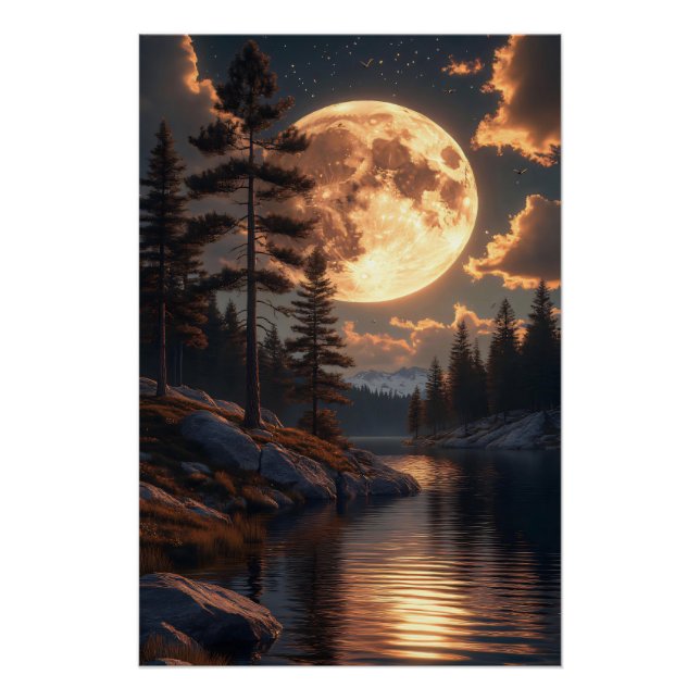Póster Luna de miel al anochecer (Anverso)