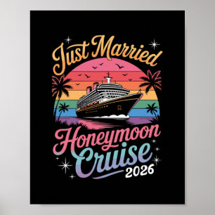 Póster Luna de miel de recién casados Crucero 2026 Monada
