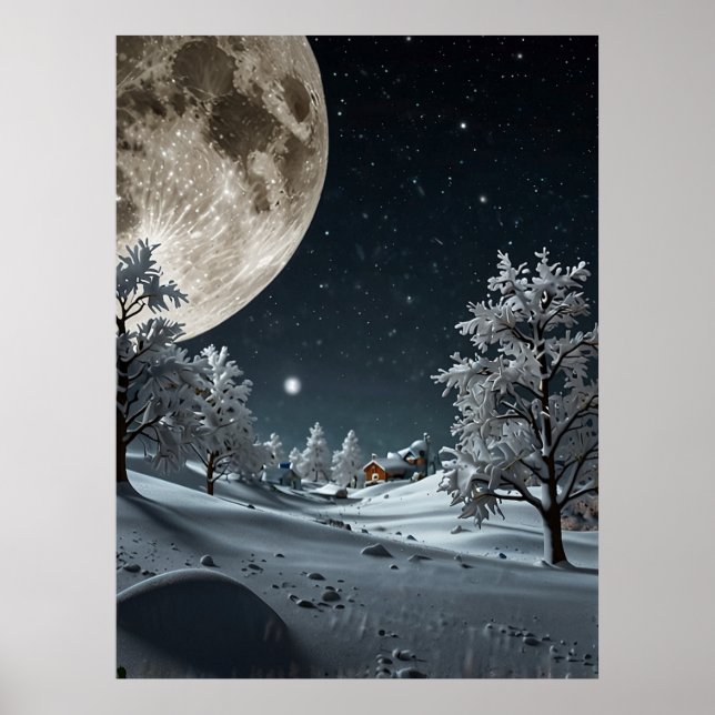 PÓSTER LUNA DE NIEVE (Frente)