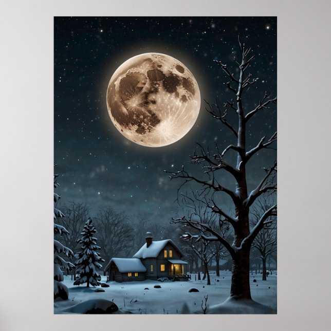 PÓSTER LUNA DE NIEVE (Frente)