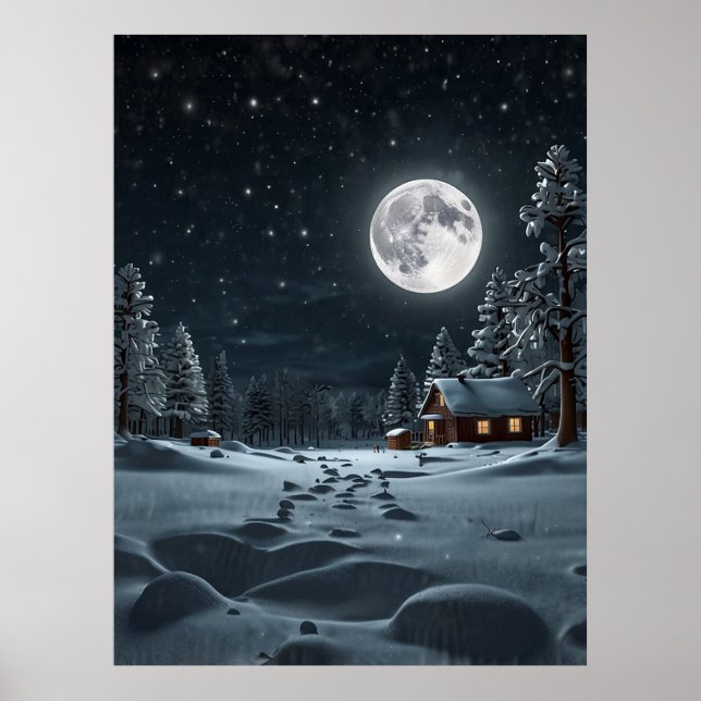 PÓSTER LUNA DE NIEVE (Frente)