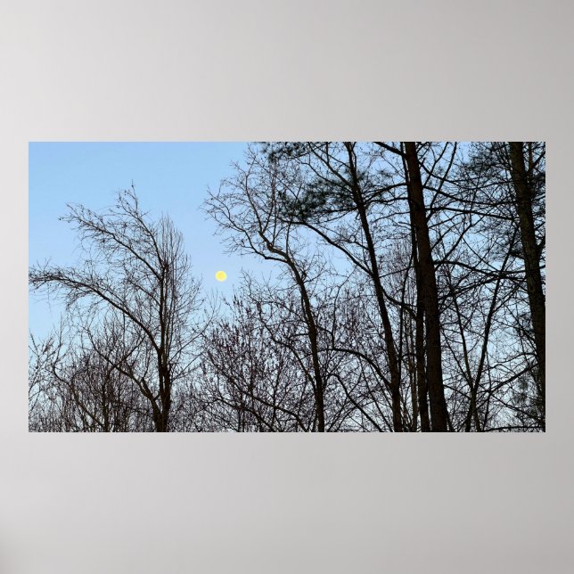 Póster Luna de Noche Temprana (Frente)