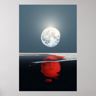 Póster Luna de reflexión