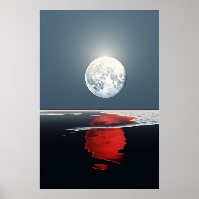 Póster Luna de reflexión (Frente)