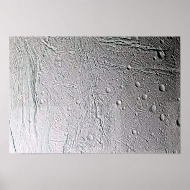 Póster Luna de Saturno Encélado 2 (Frente)