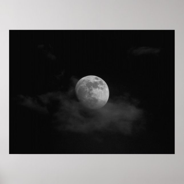 Póster Luna en las nubes (Frente)