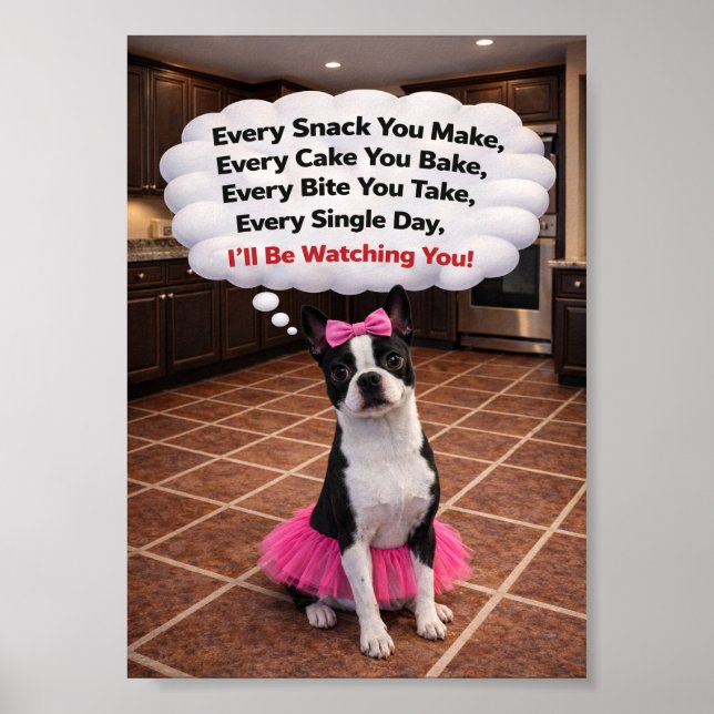 Póster "Luna is Watching You" (Frente)