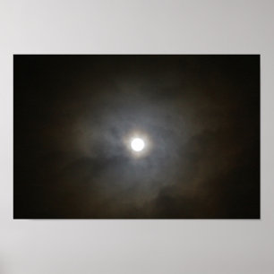 Póster Luna llena de invierno