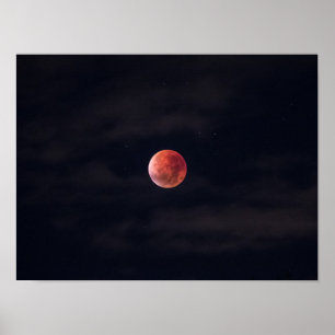 Póster Luna llena, luna de sangre