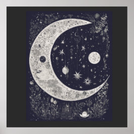 Póster Luna Mística "Halloven" 