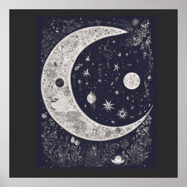 Póster Luna Mística "Halloven"  (Frente)