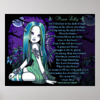 Luna Moon Lilly Gótico Myka Jelina Poster poema de