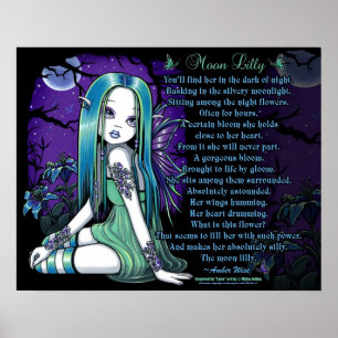 Póster Luna Moon Lilly Gótico Myka Jelina Poster poema de