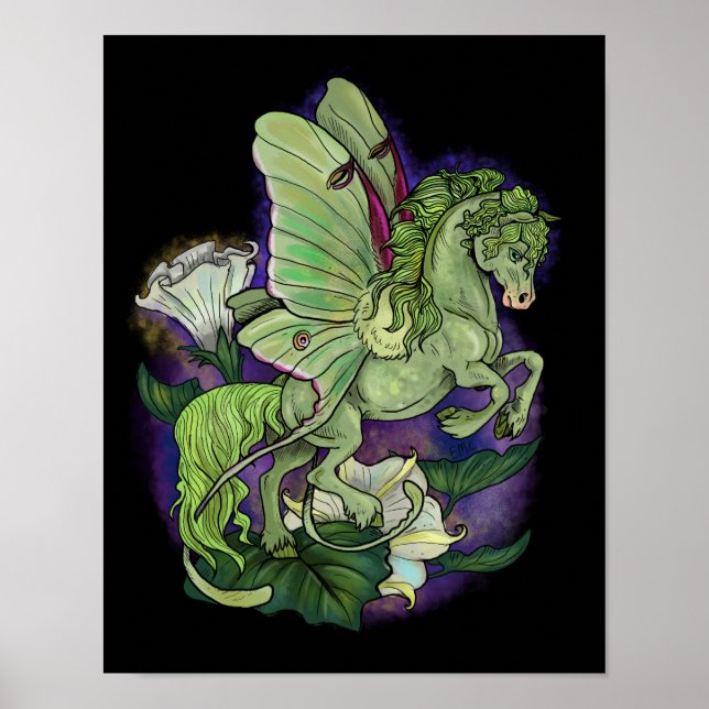 Póster Luna Moonduster Moth Fairy Horse Poster (Frente)