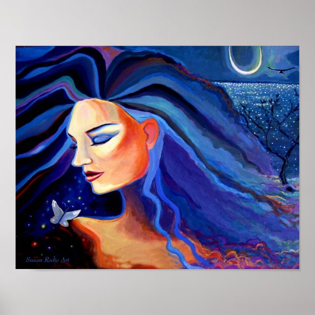 Póster Luna Pisceana - Imprimir (Frente)