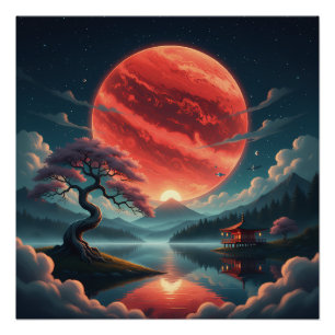 Póster Luna Sakura