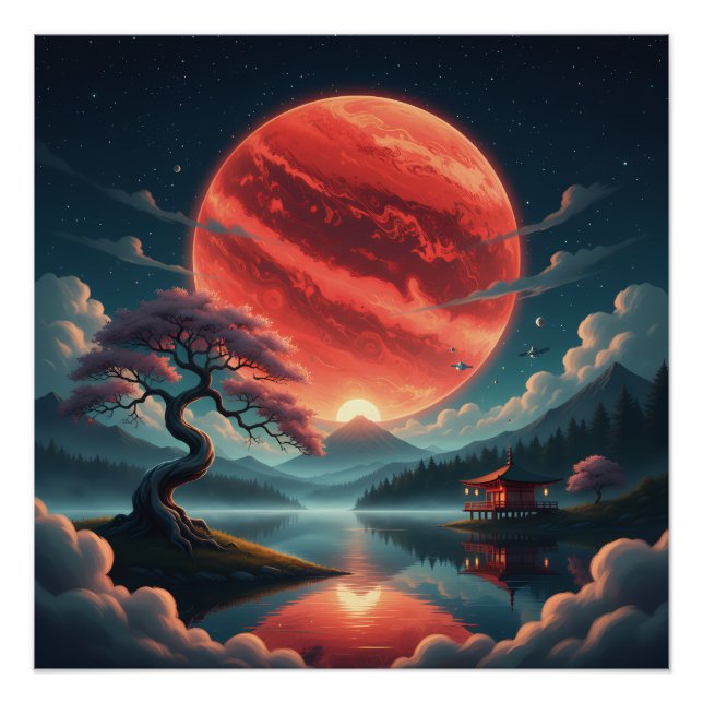 Póster Luna Sakura (Anverso)
