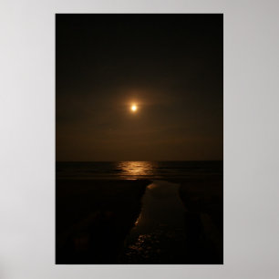 Póster Luna sobre el Atlántico