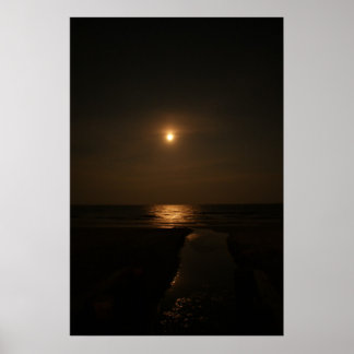 Póster Luna sobre el Atlántico