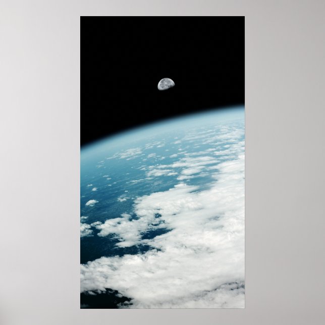 Póster Luna sobre la Tierra (Frente)