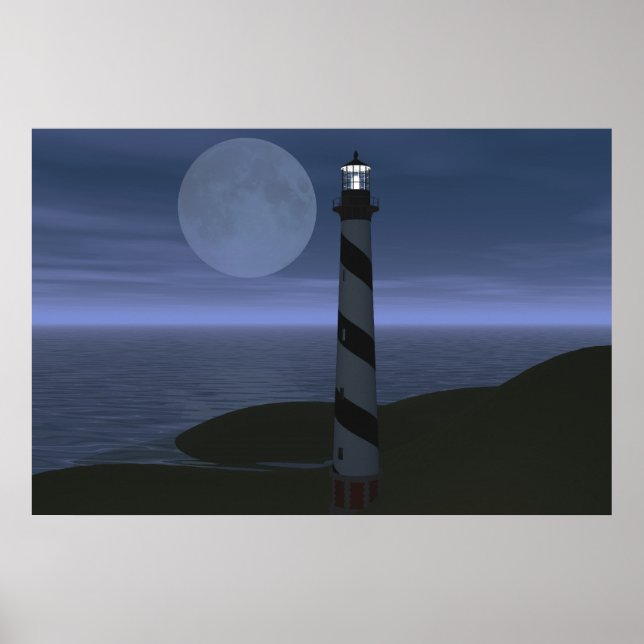 Póster Luna Sobre Mis Hatteras (Frente)