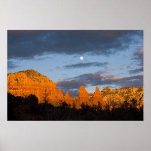 Póster Luna sobre Sedona, Arizona 2226