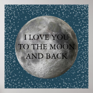 Póster Luna y atrás