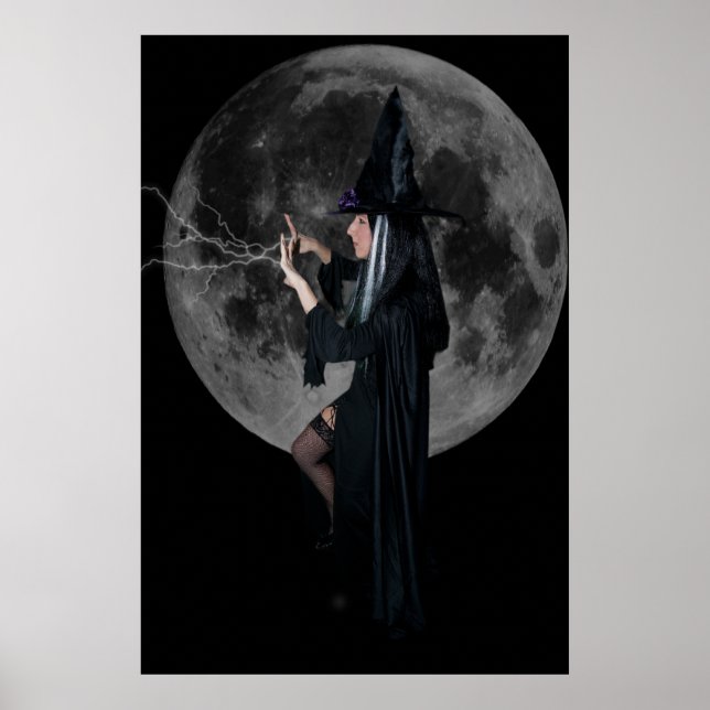 Póster Luna y bruja (Frente)