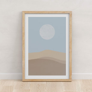 Póster Luna y el desierto