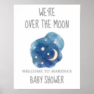Póster Luna y estrellas estamos en la luna Poster de bien