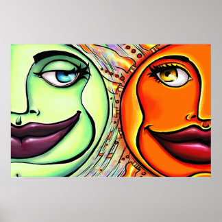 Póster Luna y Sol