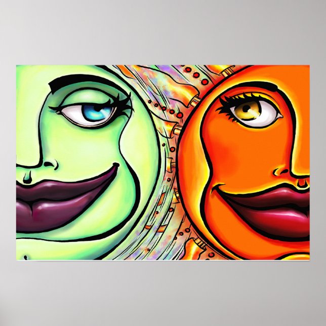 Póster Luna y Sol (Frente)