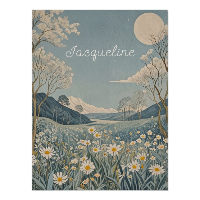 Póster Lunar Meadow Personalised  (Anverso)