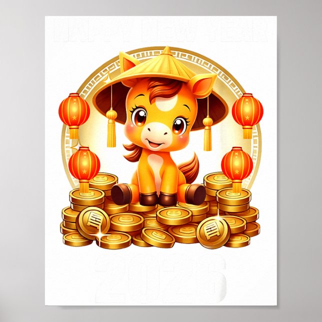Póster Lunar New Year 2026 Chinese New Year Decorations  (Frente)