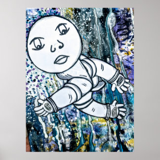 Póster Lunar Splash