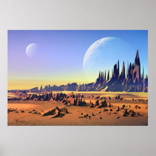 Póster Lunas del desierto