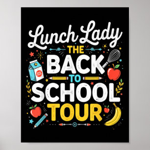 Póster Lunch Lady De Vuelta A La Escuela 2025 Tour Food H