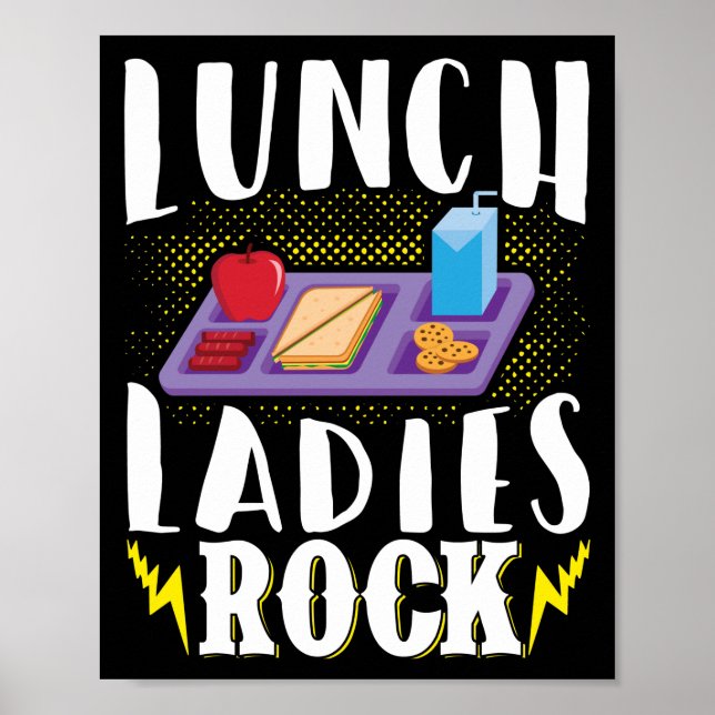 Póster Lunch Lady Lunch Damas de Rock Rock Lunch (Frente)