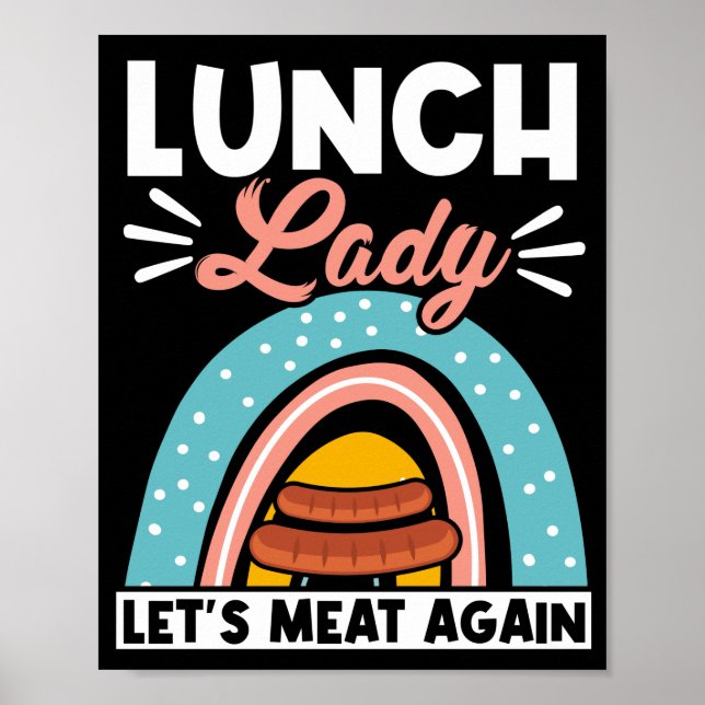 Póster Lunch Lady Lunch Lady Lunch Vamos A Comer Otra Vez (Frente)