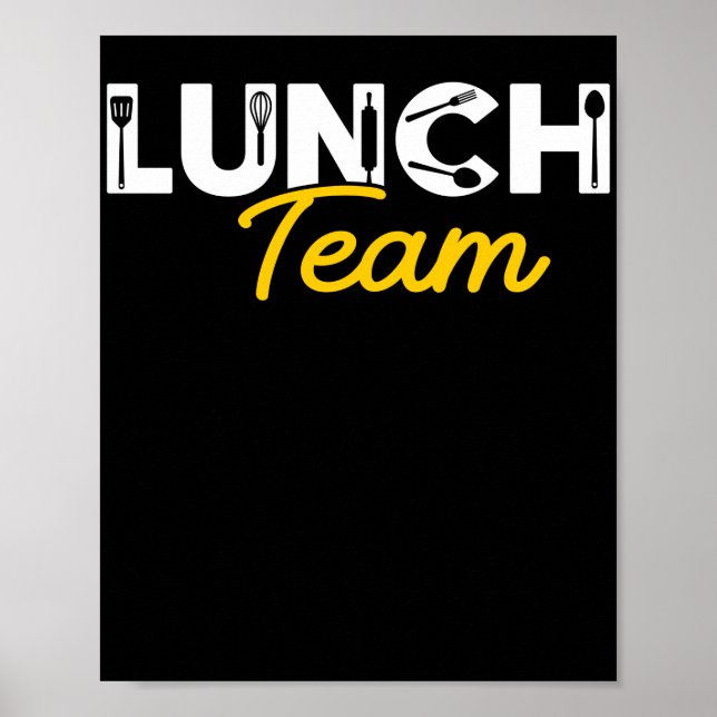 Póster Lunch Lady Lunch Team Lunch Lady (Frente)