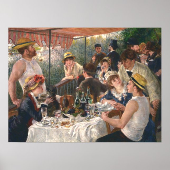 Póster Luncheon Del Fiesta De Boating Pierre Auguste Reno (Frente)