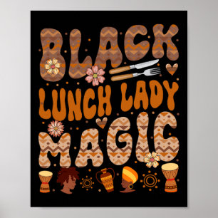 Póster Lunes con traje negro Dama de almuerzo Orgulloso T