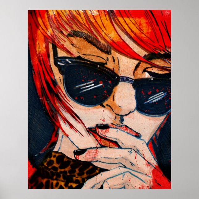 Póster Lunettes noires (Frente)