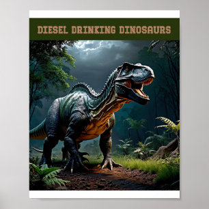 Póster Lurking Albertosaurus