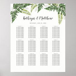 Póster Lush Fern Tropical Botanical Boda Suite