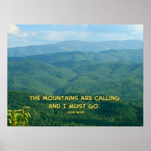 Póster Lush Green Smoky Mtns /Mtns Calling!