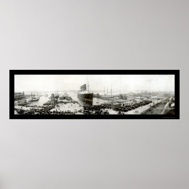 Póster Lusitania End Voyage Photo 1907 (Frente)