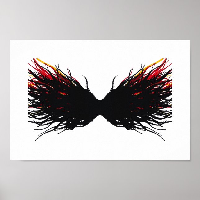 Póster Lust Abstract 7 Deadly Sins Alcohol Ink Art (Frente)