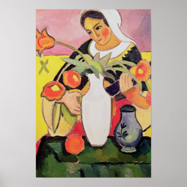 Póster Lute Player, 1910 (Frente)