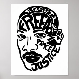 Póster Luther King Pegatina
